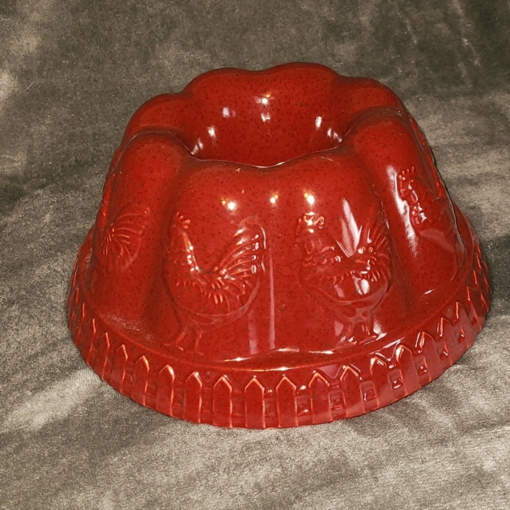 Paula Deen Rooster Stoneware Bundt Mold